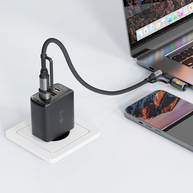 Charging Data Cable J5 USB-C to USB-A   LED light