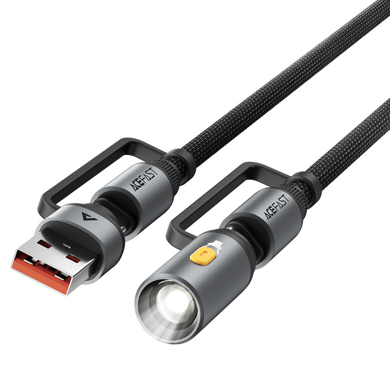 Charging Data Cable J5 USB-C to USB-A   LED light
