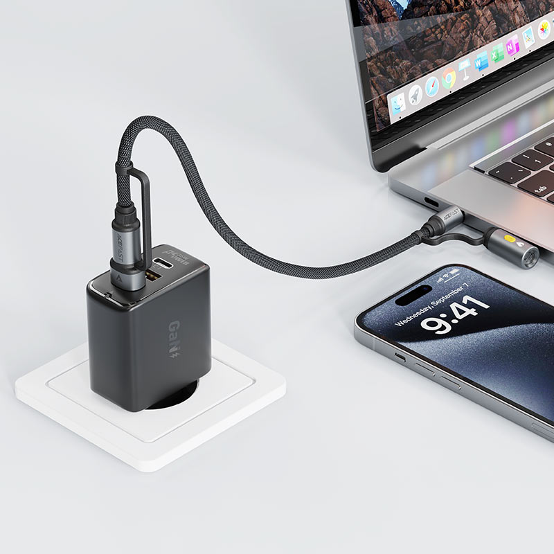 Charging Data Cable J6 USB-C to USB-A   cigarette lighter