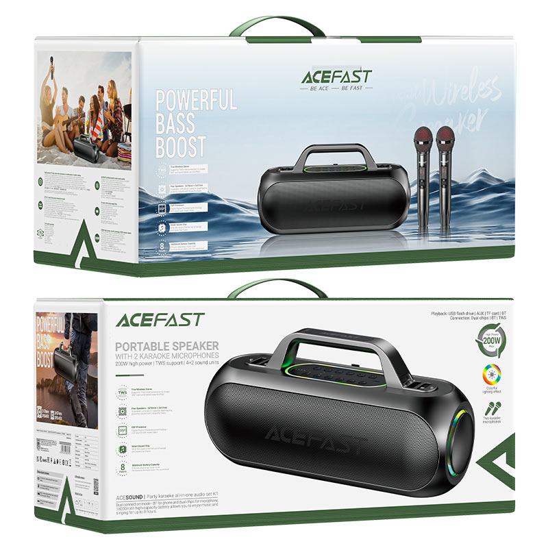 Portable Speaker K1 Party (2 x microphones)