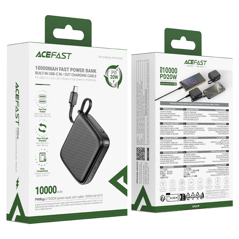 Fast Charge Power Bank M15 PD20W 10000mAh