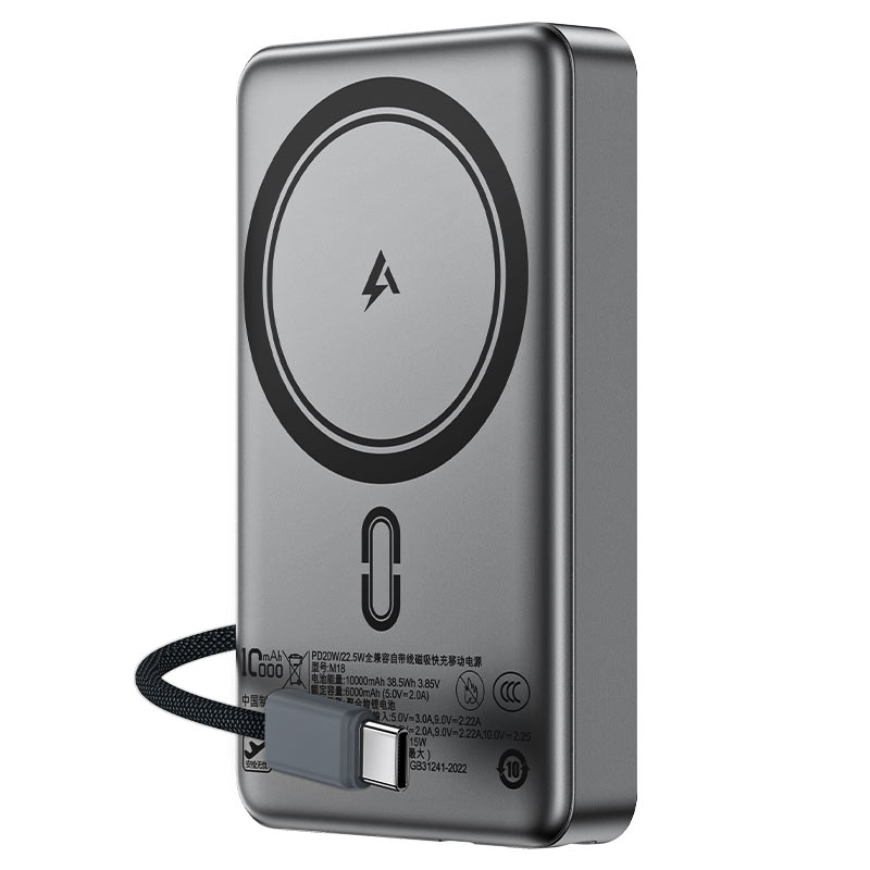 Magnetic Fast Wireless Charge Power Bank M18 225W 10000mAh