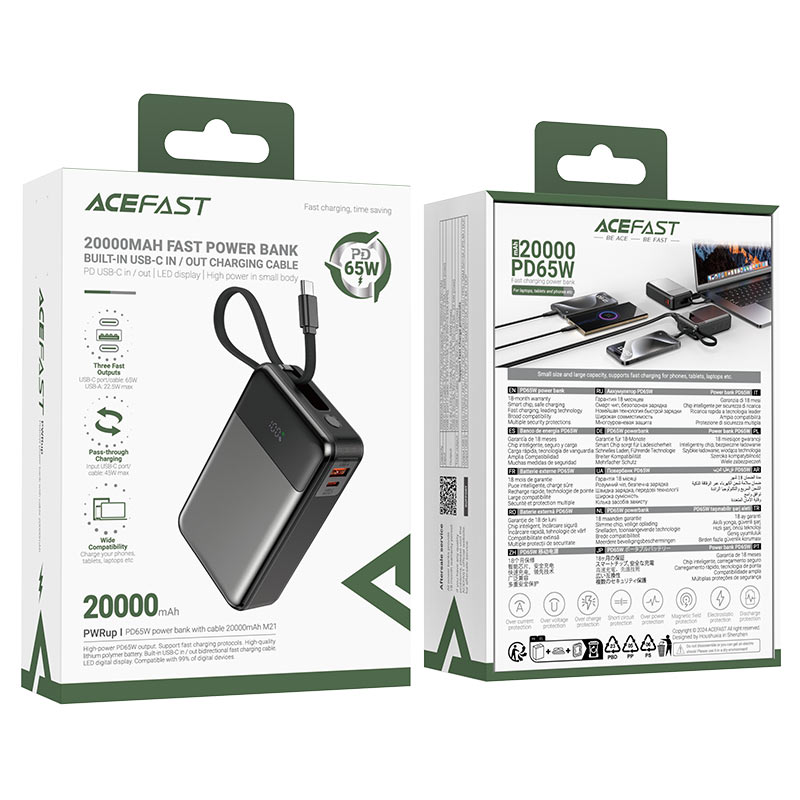 Fast Charge Power Bank M21 PD65W 20000mAh