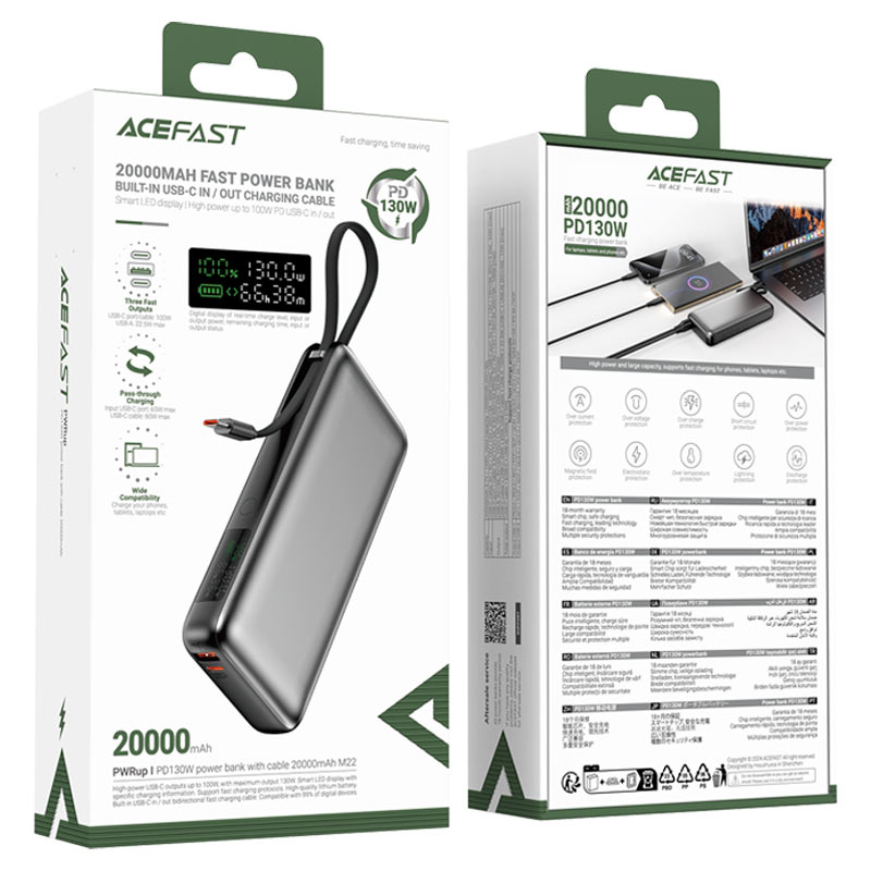 Fast Charge Power Bank M22 PD130W 20000mAh