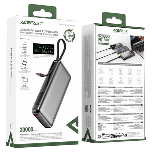 Fast Charge Power Bank M22 PD130W 20000mAh