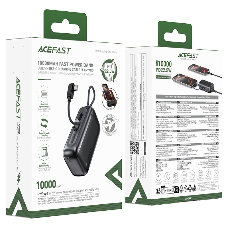 Fast Charge Power Bank M27 225W 10000mAh