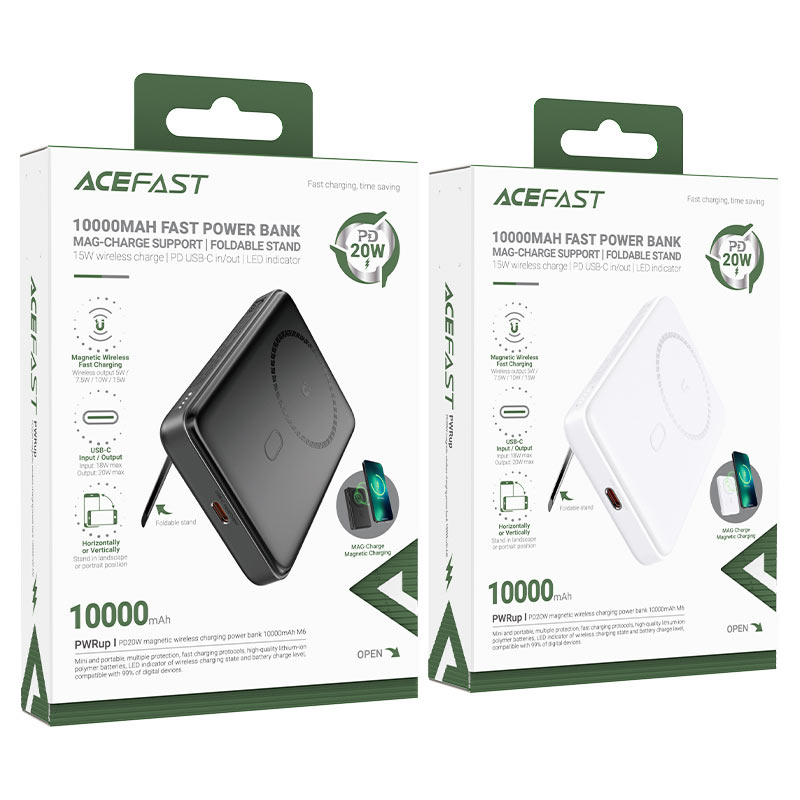 Magnetic Fast Wireless Charge Power Bank M6 PD20W 10000mAh