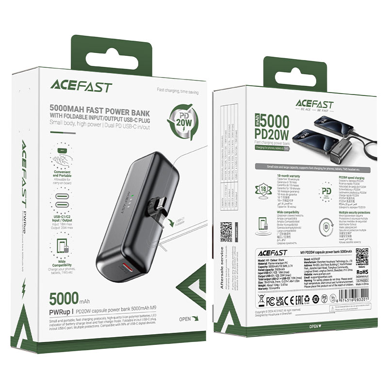 Fast Charge Power Bank M9 PD20W 5000mAh