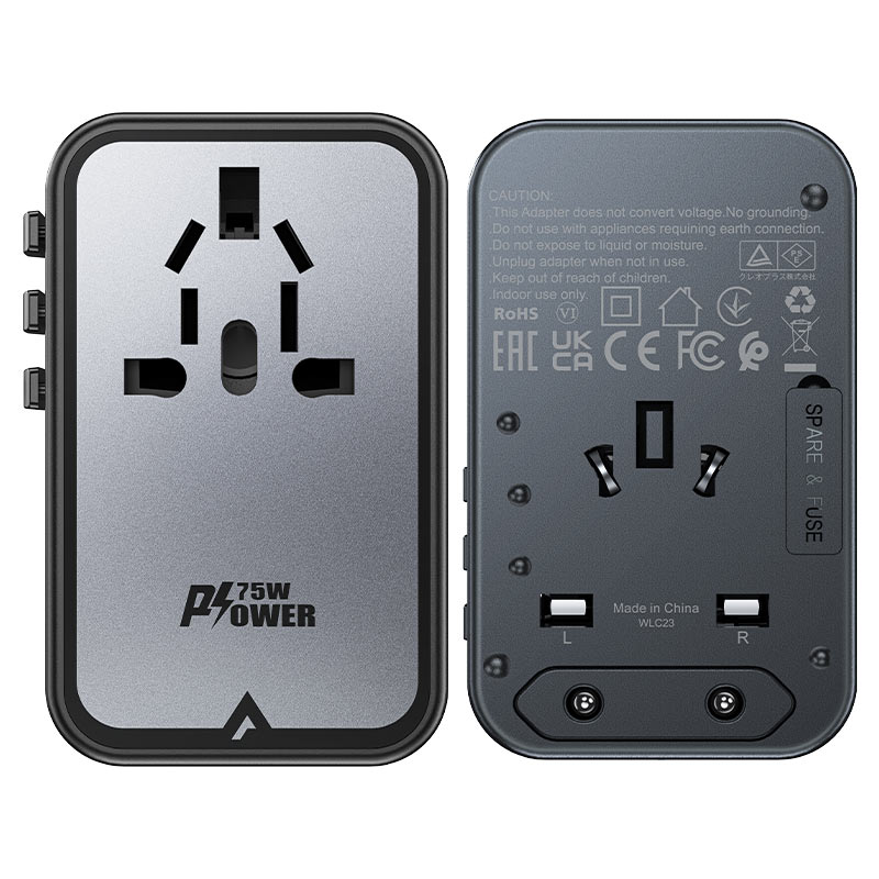 Charging Adapter Z1 2300W + PD75W GaN (3xUSB-C+2xUSB-A)