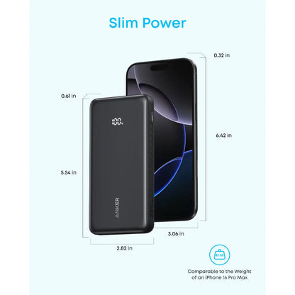 Anker Zolo Powerbank 10000mAh 22.5W Fast Charging Power Bank with Built-in USB-C Cable A110D