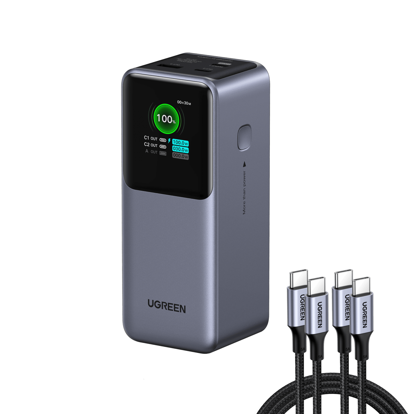 UGREEN 130W Power Bank with USB-C Cable